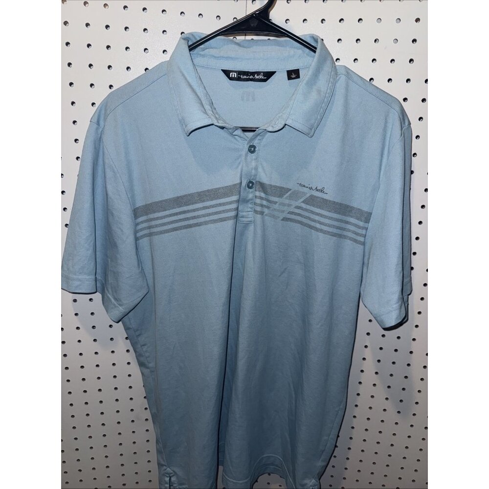 TravisMathew Kalama Cove Polo Men’s L Dream Blue Performance Golf
